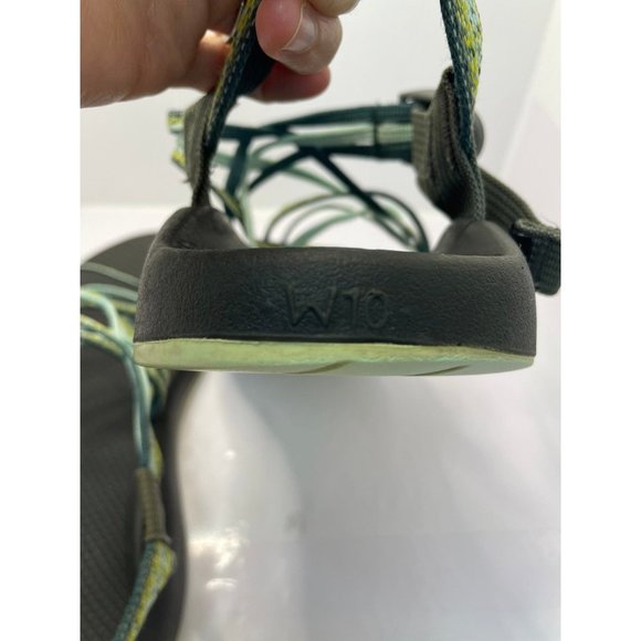 Chaco ZX3 Green Turquoise Sandals W10 - Picture 6 of 7